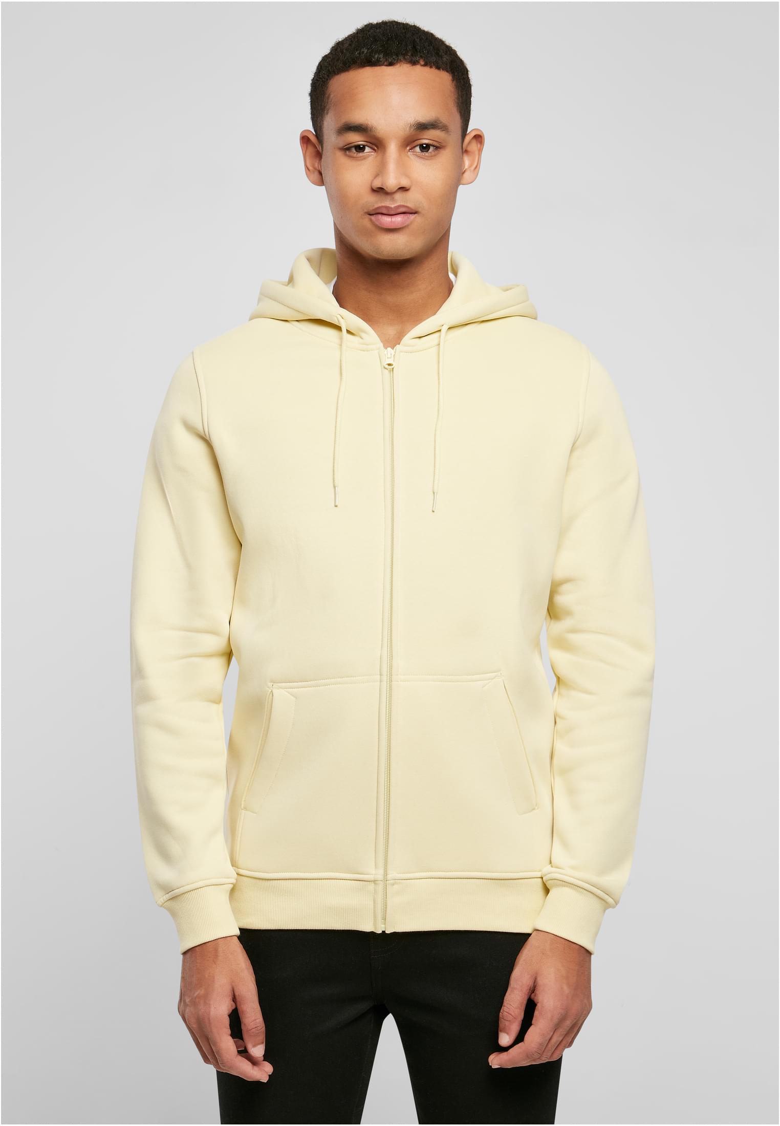 Zip Up Mens Yellow Hoody Winter Wear Yellow Cotton Zipper Hoodie
