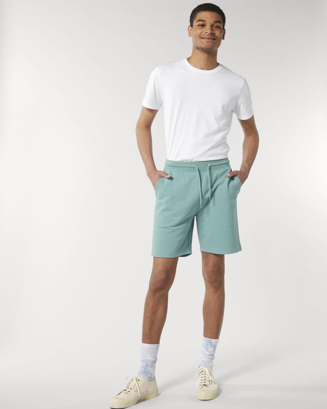 Prime ShortsTeal Monstera