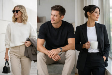 7 minimalistische outfit voorbeelden die altijd werken