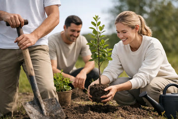 Wat betekent bomen planten bij bestelling?