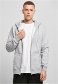 Essential Zipper HoodieHeather Grey